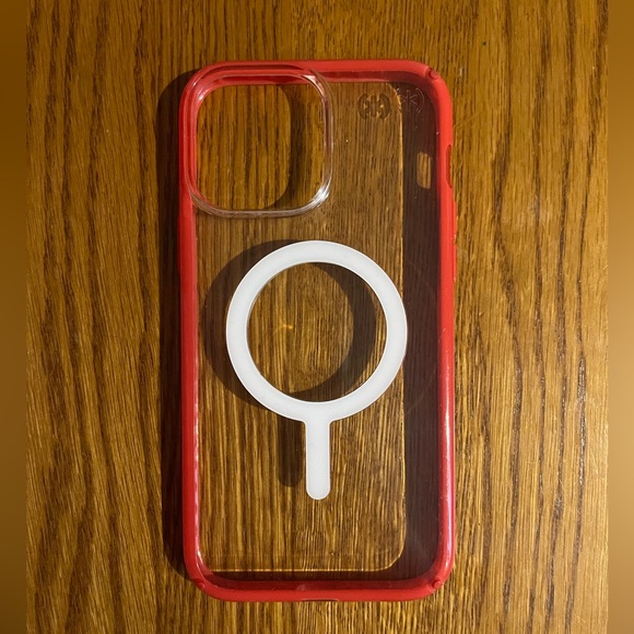 iPhone 12 Pro Max Speck Red Bumper Magsafe Case - Picture 2 of 7